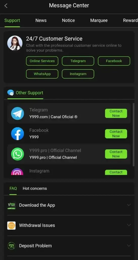 Y999 screenshot 2