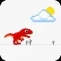 Dinosaur Jumping Chrome icon