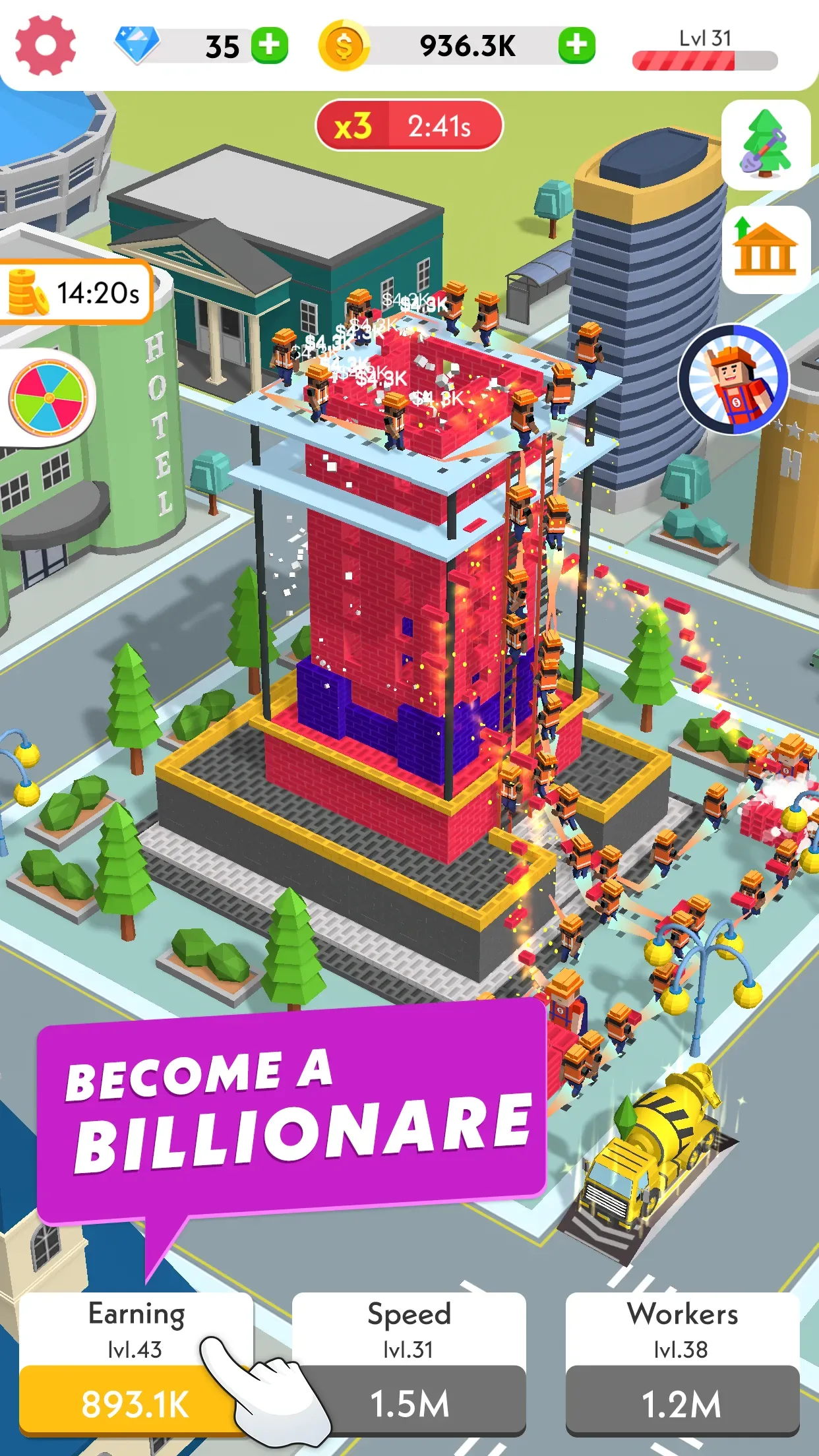 Idle Construction 3D icon