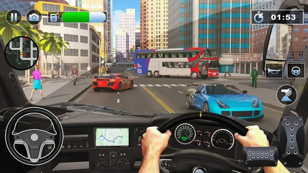 Bus Simulator : 3D Bus Games screenshot 5