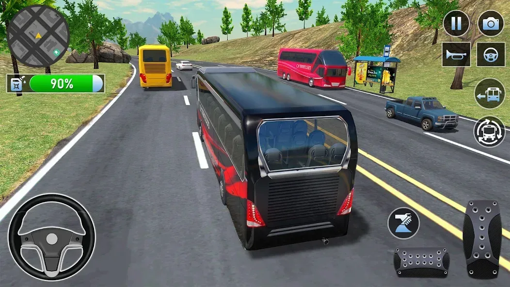 Bus Simulator : 3D Bus Games screenshot 2