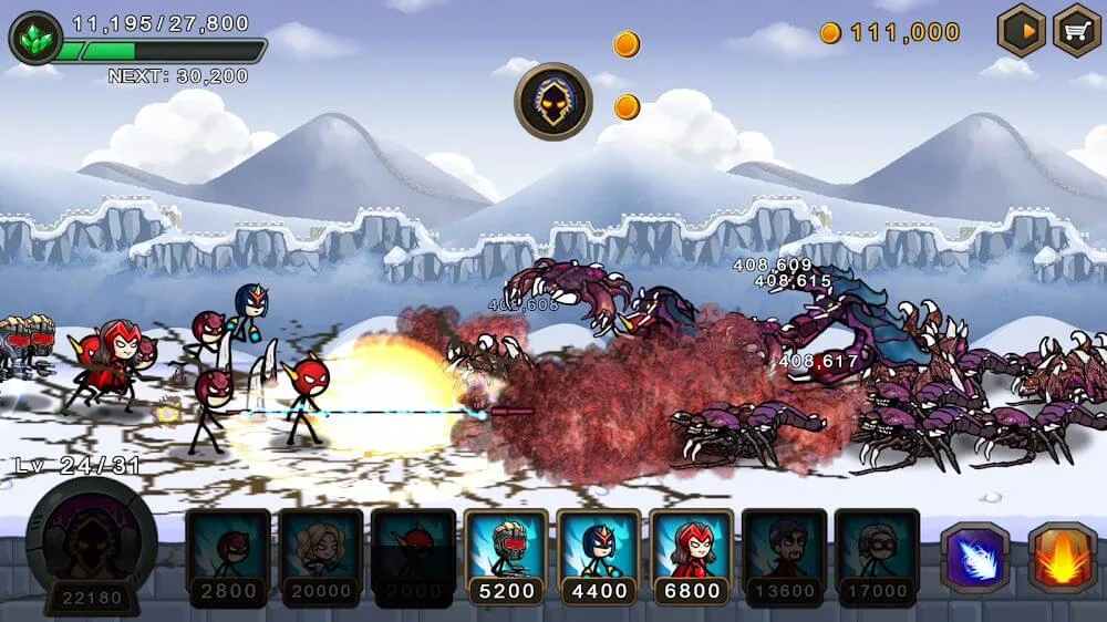 HERO WARS: Super Stickman Defense screenshot 4
