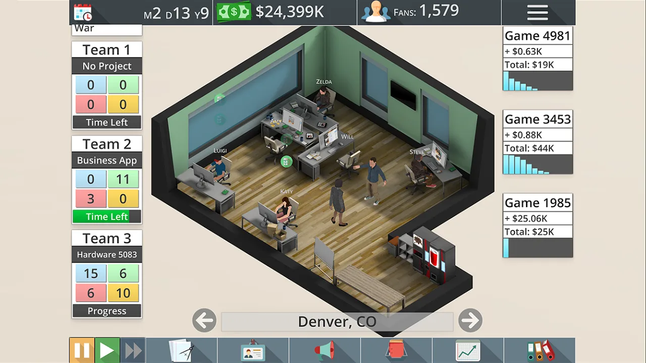 Game Studio Tycoon 3 screenshot 2