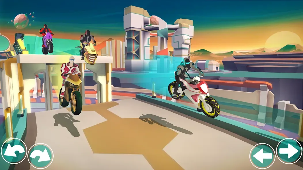 Gravity Rider: Space Bike Race screenshot 3