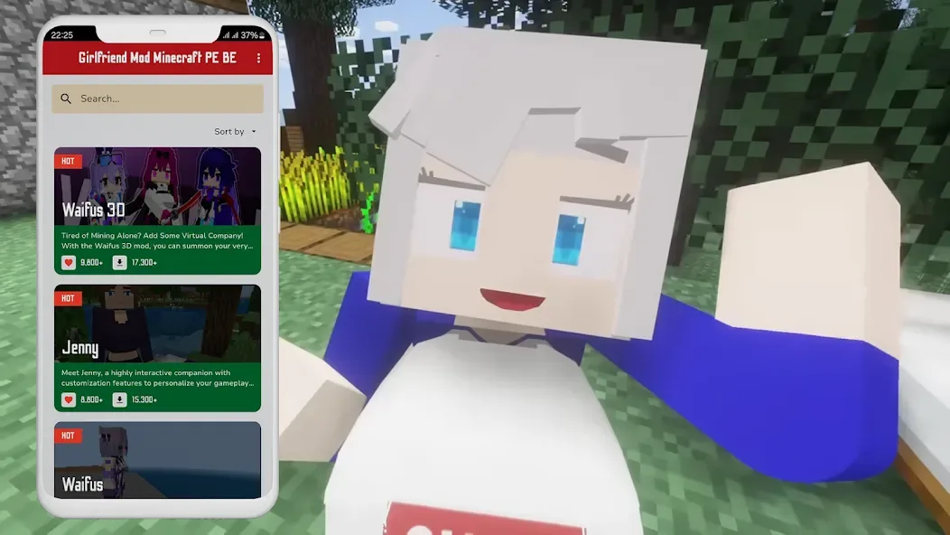Jenny MOD cho Minecraft PE screenshot 1