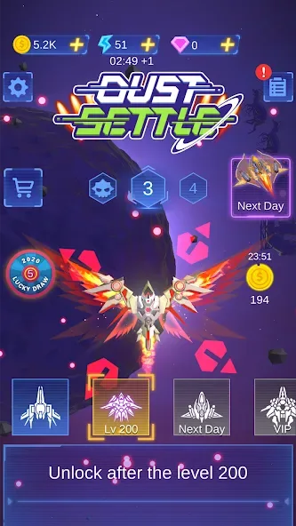 Dust Settle 3D - Galaxy Attack screenshot 1