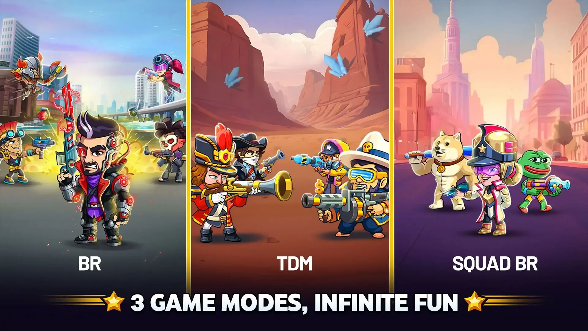 Battle Stars 4v4 Multiplayer screenshot 1