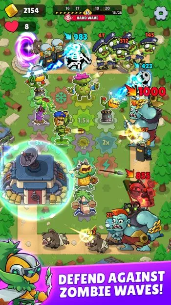 Gear Plants: Merge Defense screenshot 2