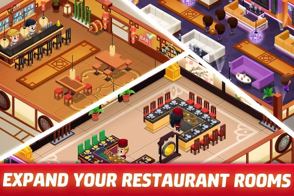 Idle Restaurant Tycoon Mod screenshot 2