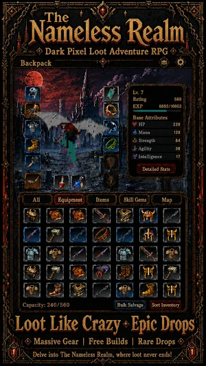 Nameless Realm: Pixel Loot RPG screenshot 4