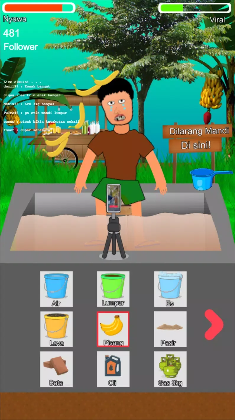 Mandi lumpur viral Simulator screenshot 3