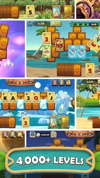 Tiki Solitaire TriPeaks screenshot 3