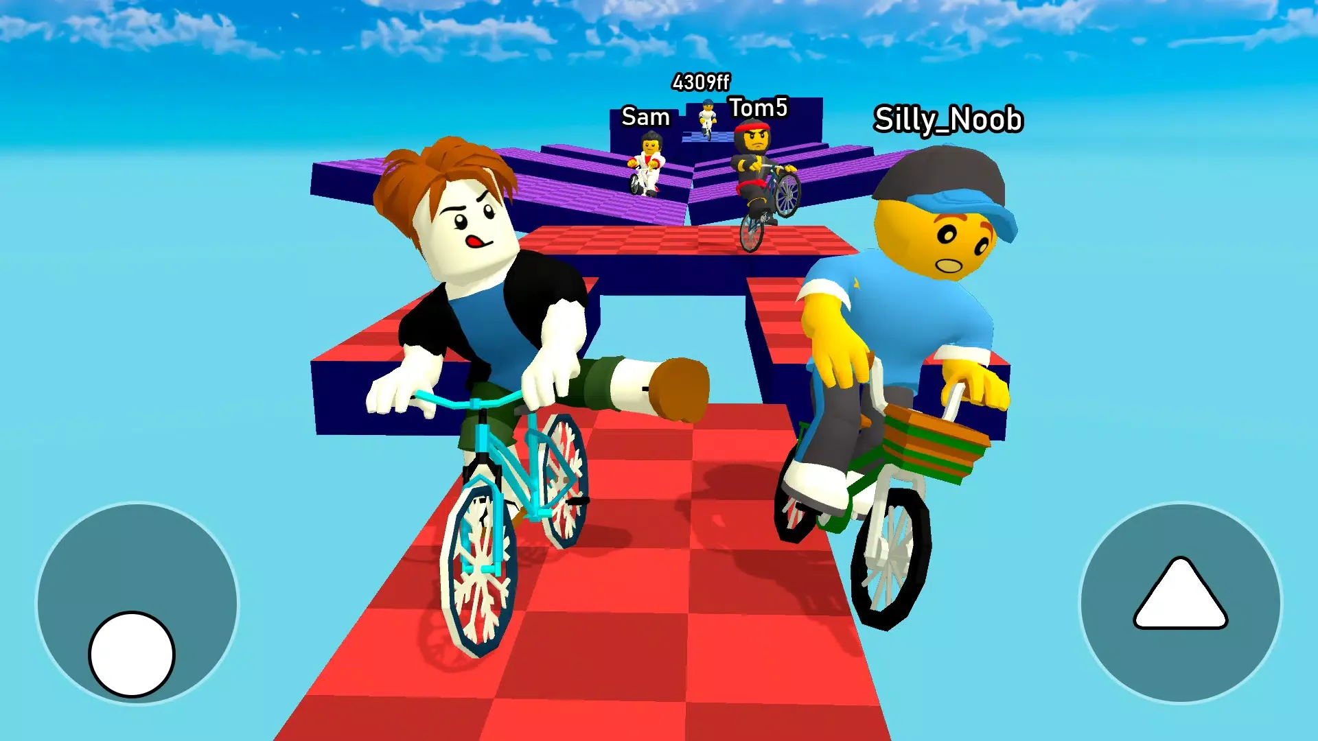 Obby bike: Parkour Adventure screenshot 1