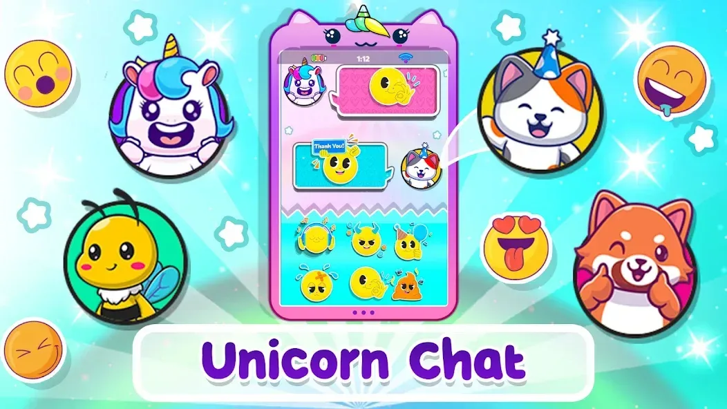 Unicorn phone mobile toy games screenshot 5