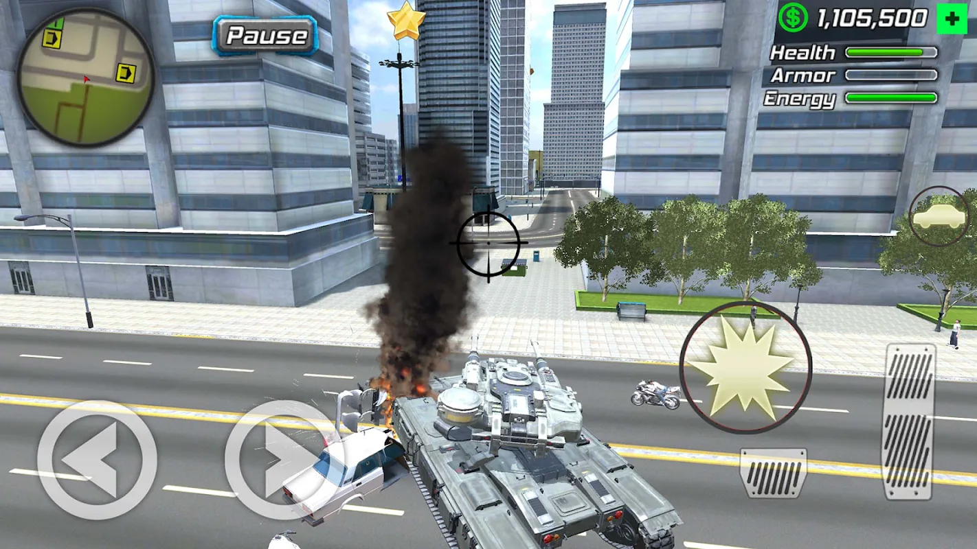 Rope Frog Ninja Hero Car Vegas screenshot 1