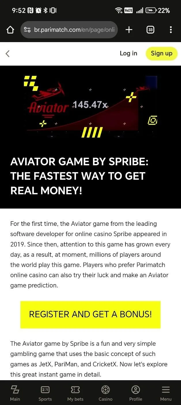 Parimatch screenshot 5