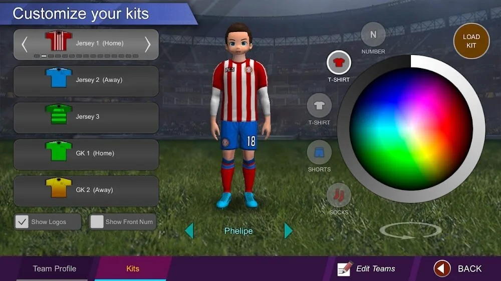 Pro League Soccer screenshot 2