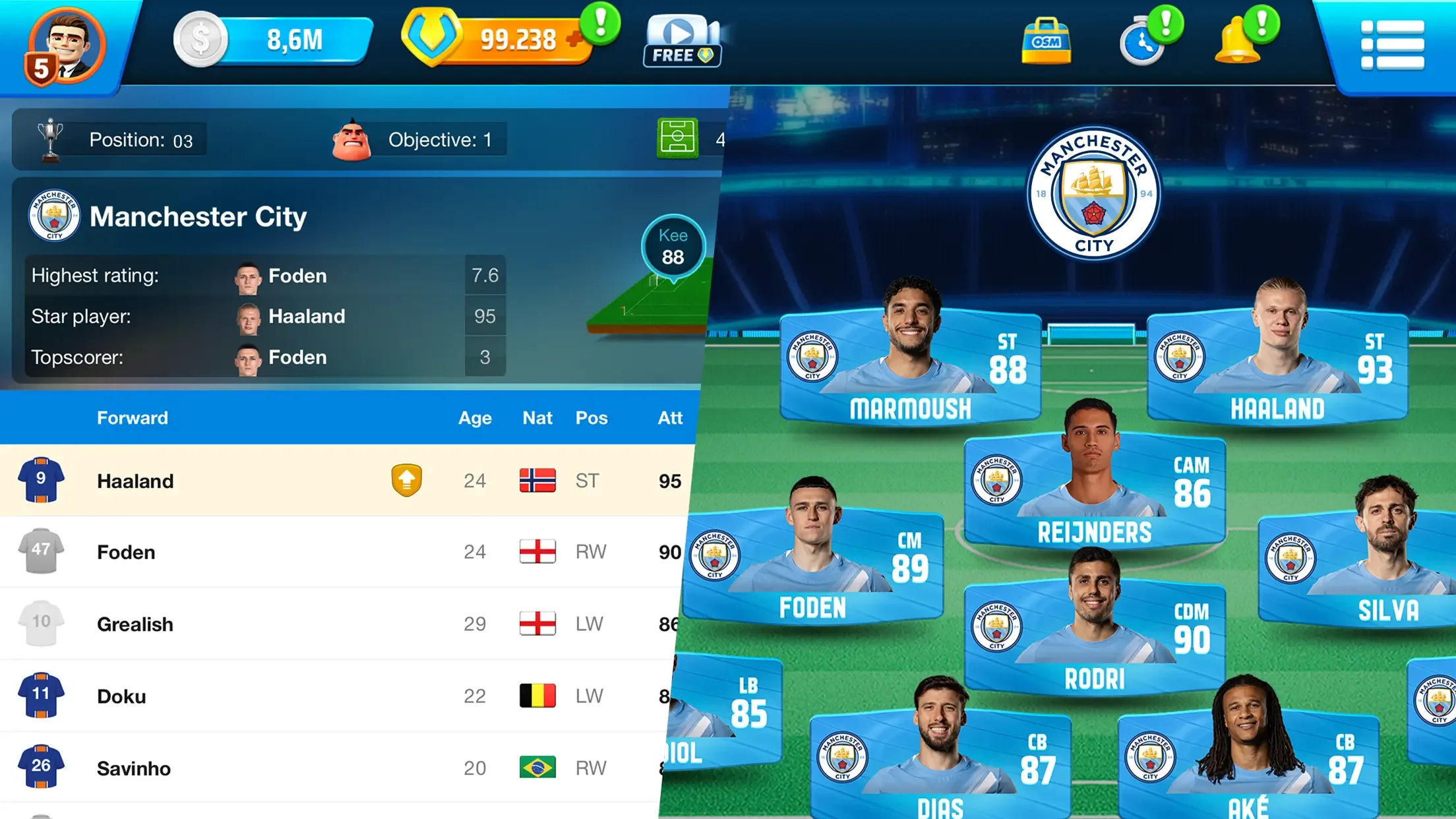 OSM 25/26 Soccer Manager Game screenshot 1
