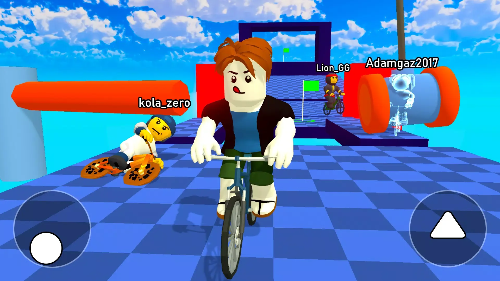 Obby bike: Parkour Adventure screenshot 4