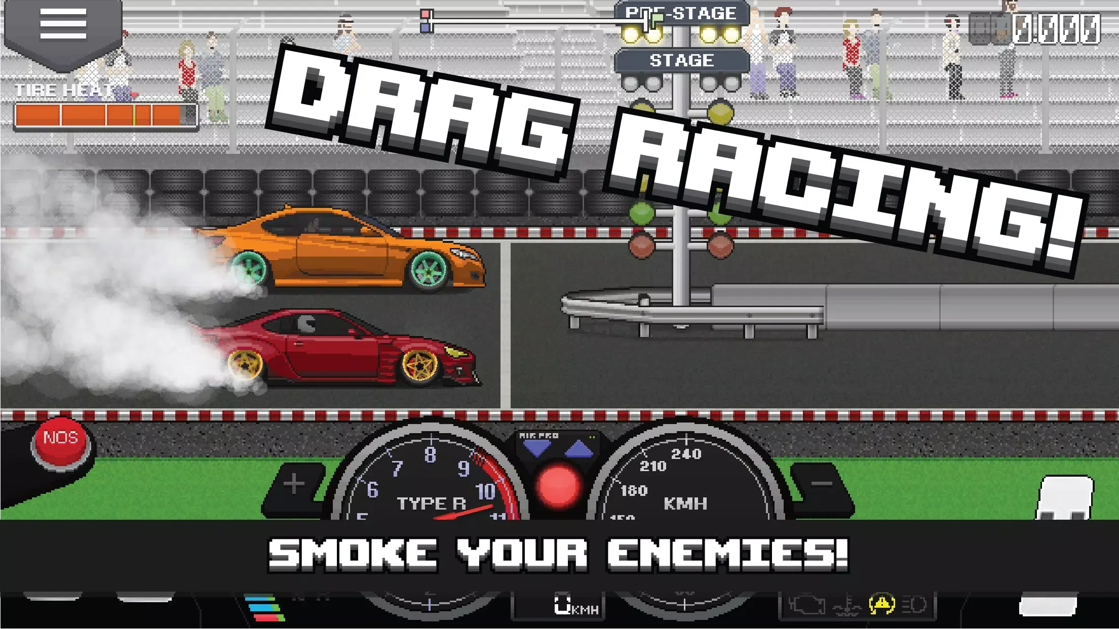 Pixel Car Racer Lamborghini screenshot 4