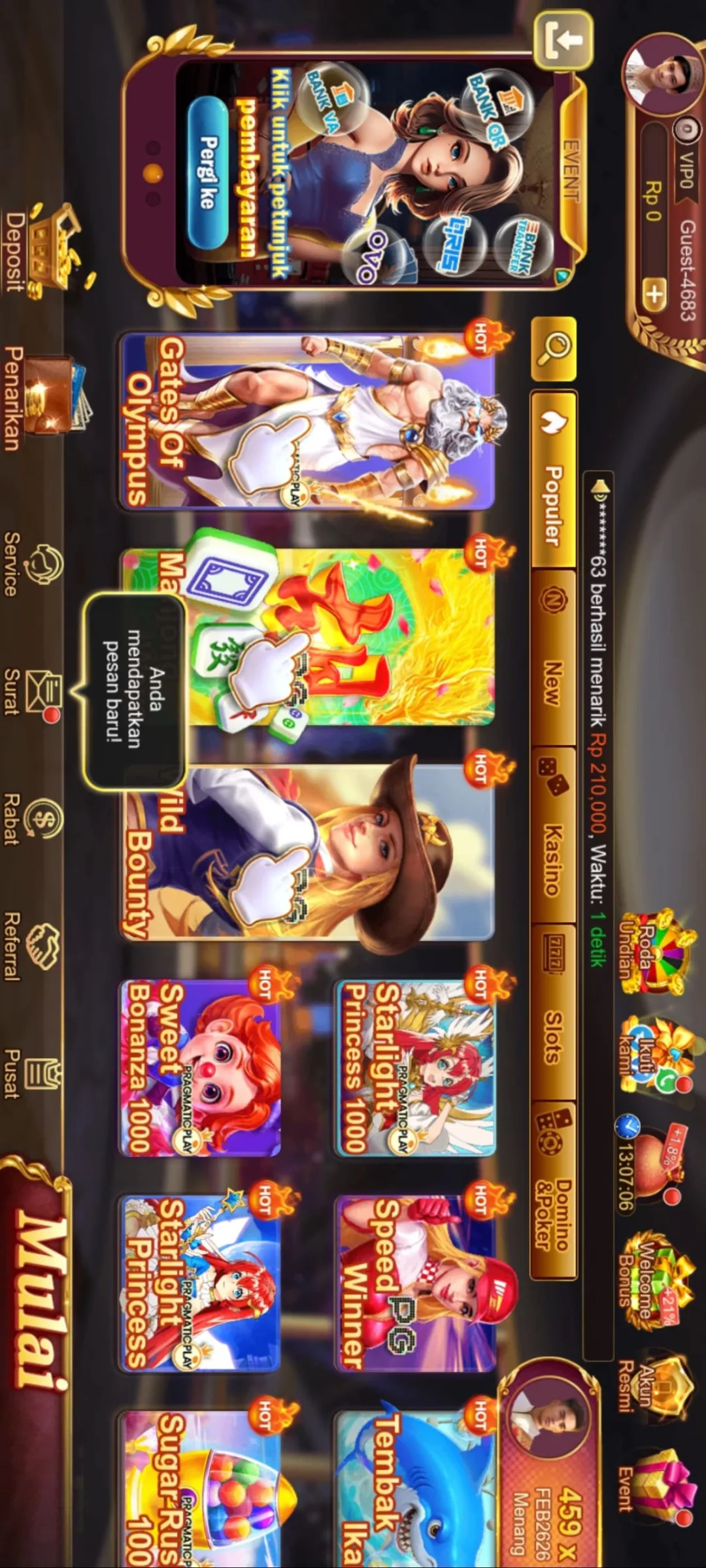 WJ KASINO screenshot 1