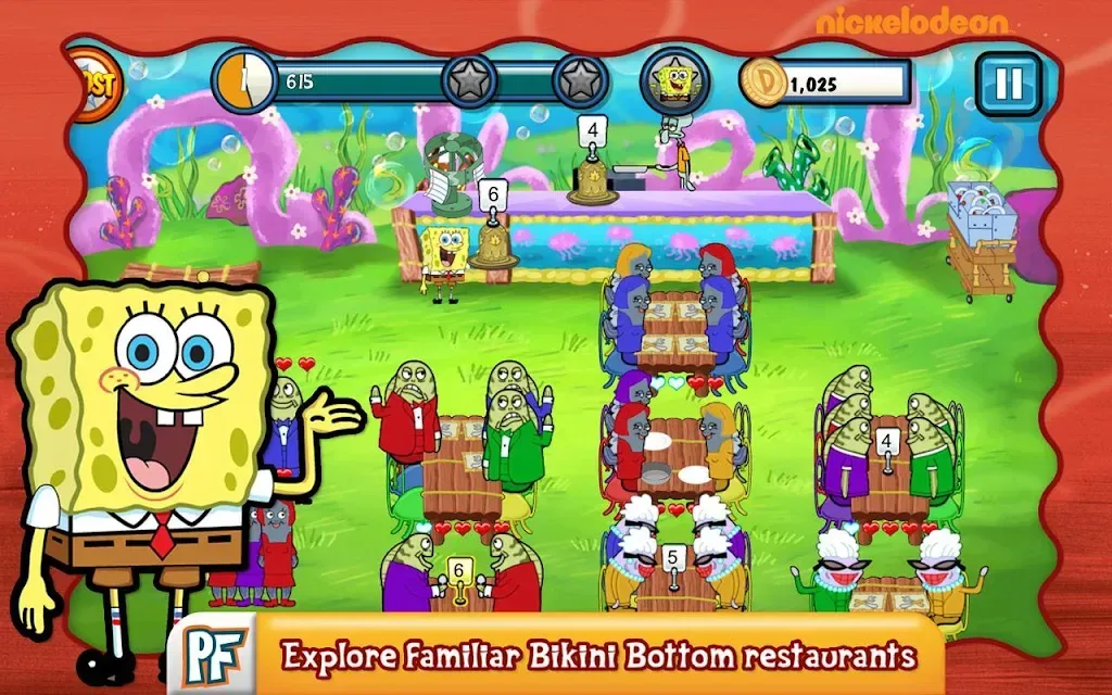 SpongeBob Diner Dash Deluxe screenshot 1