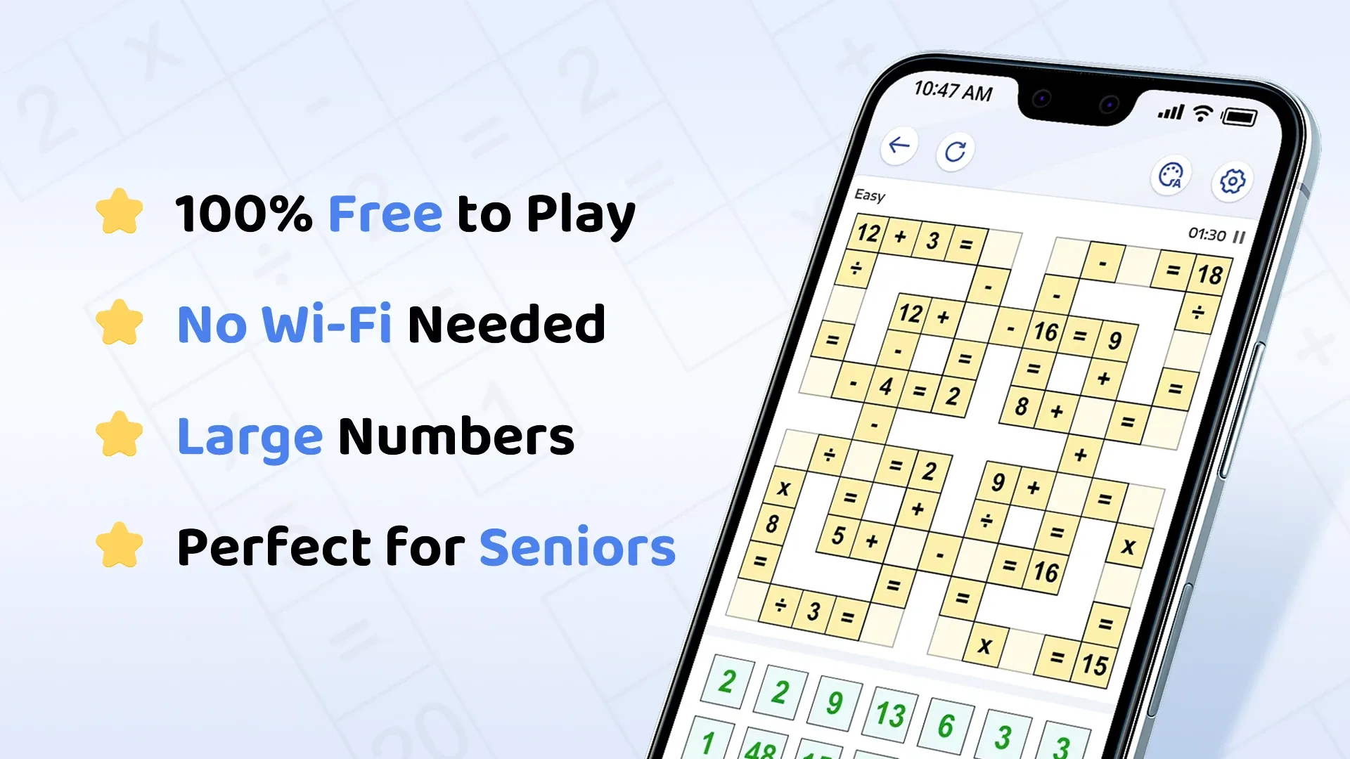 Crossmath - Math Puzzle Games screenshot 1