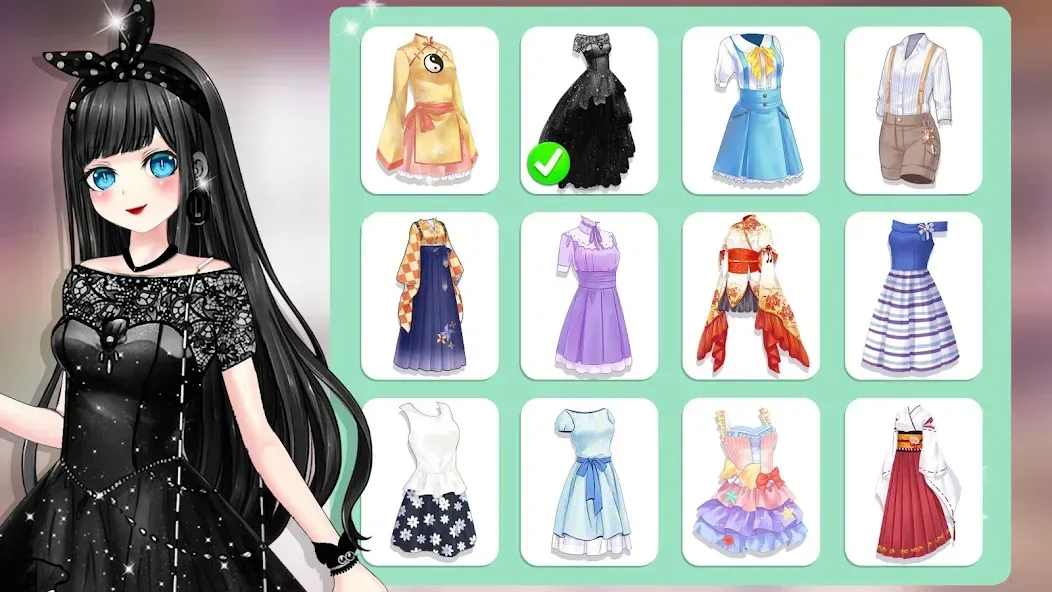 Anime Dress Up and Makeup Game screenshot 3