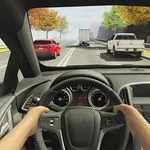 Racing in Car icon