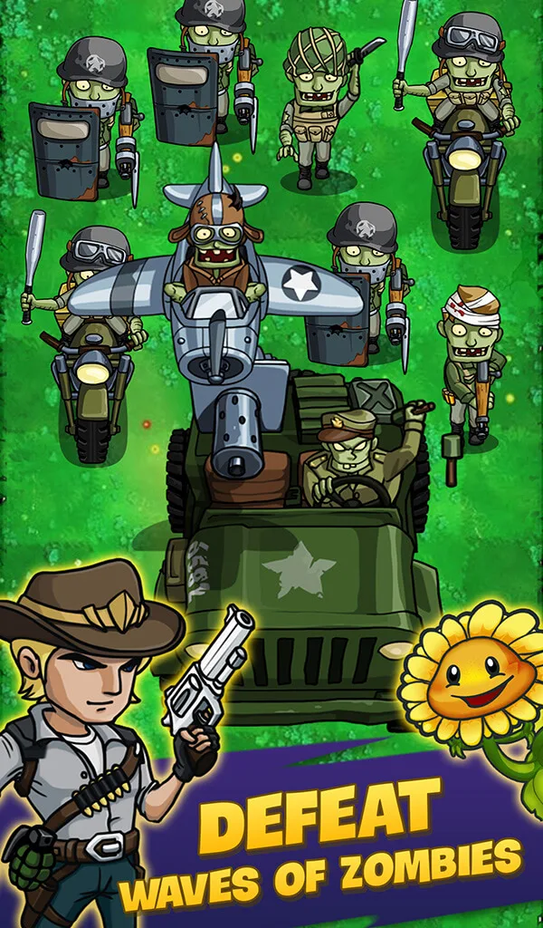 Zombie War: Idle Defense screenshot 1