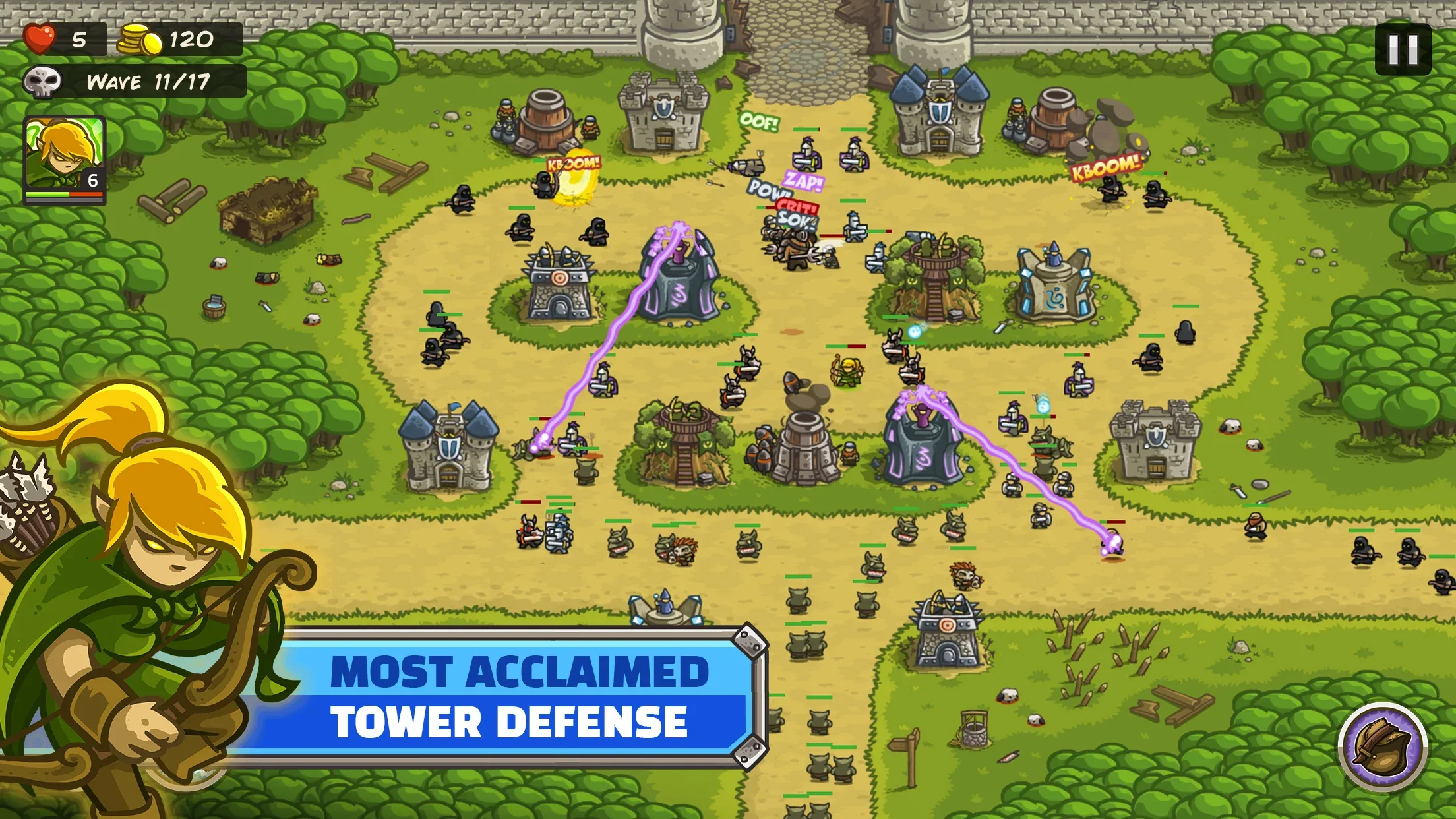 Kingdom Rush Tower Defense screenshot 1