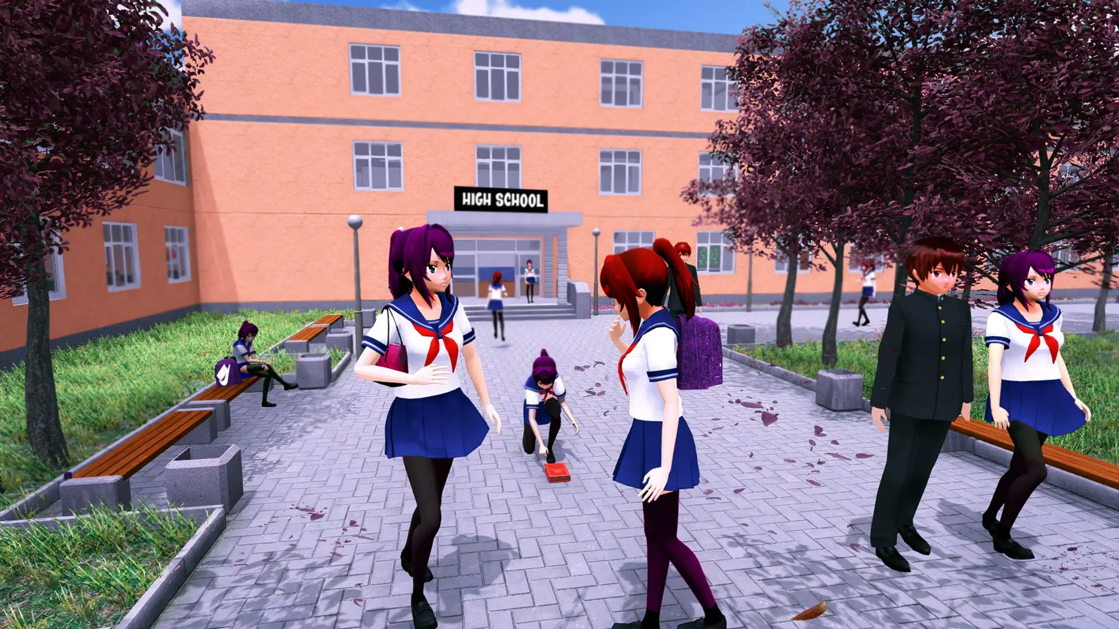 Anime High School Girl: Sakura School Simulator screenshot 1