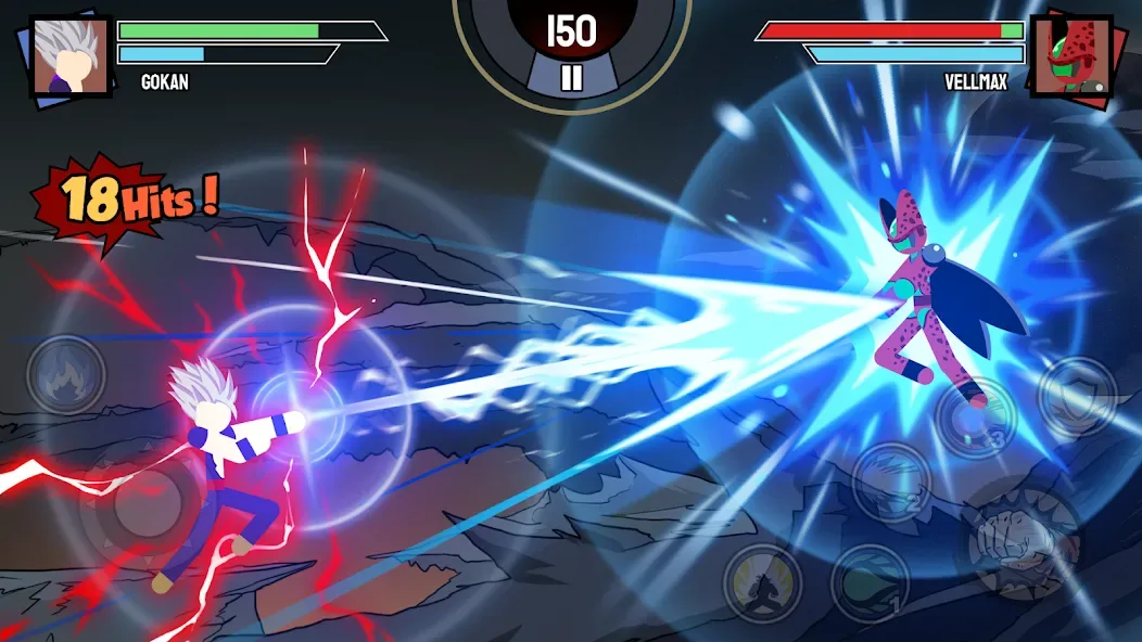 Stickman Warriors Super Dragon Shadow Fight Infinite Energy screenshot 2