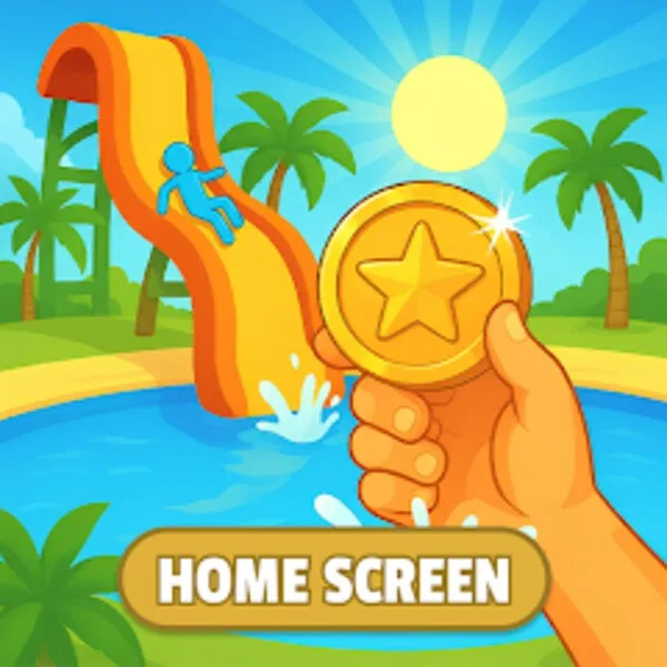 Tela inicial do Waterslide Tycoon (Android) icon