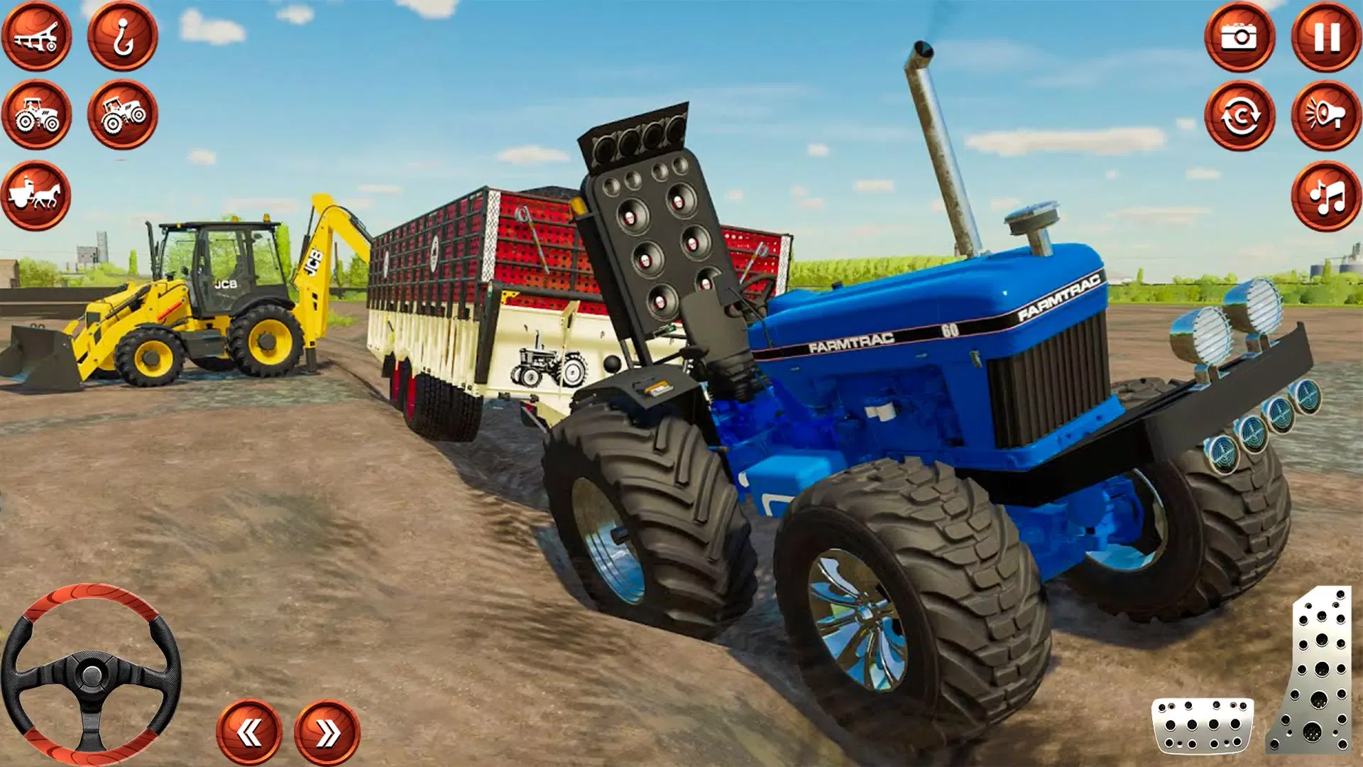 Indian Tractor Tochan Game 3D screenshot 2