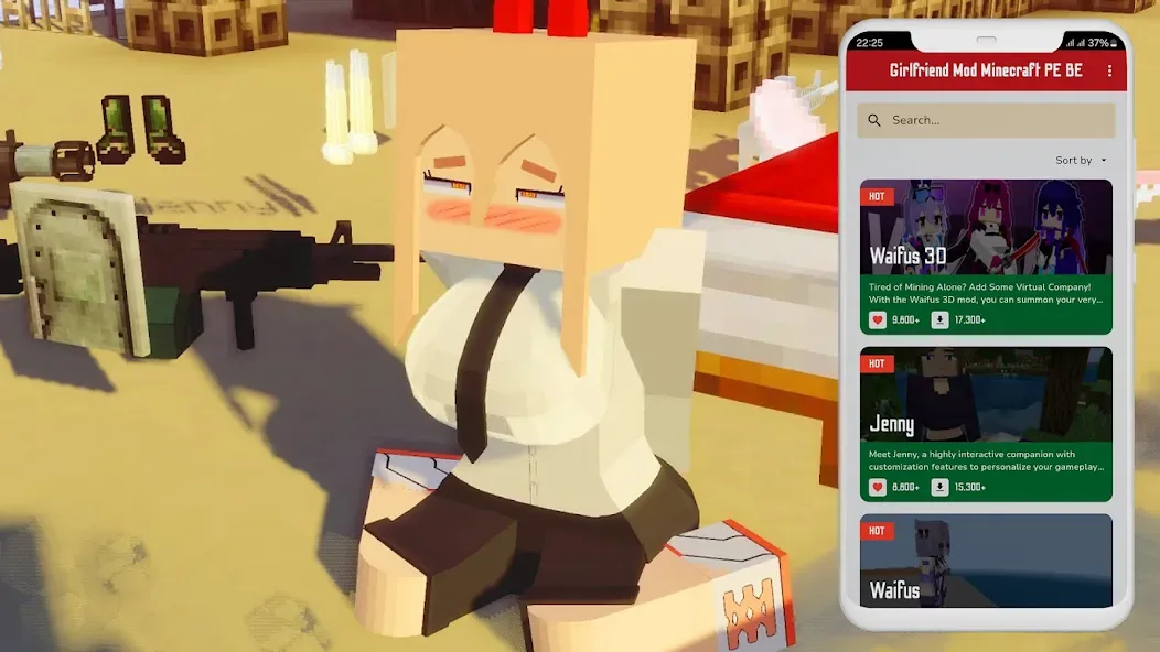 Jenny MOD cho Minecraft PE screenshot 3