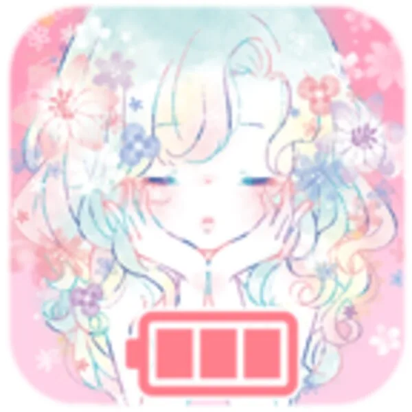 Tiện ích pin Flowery Kiss (Android) icon