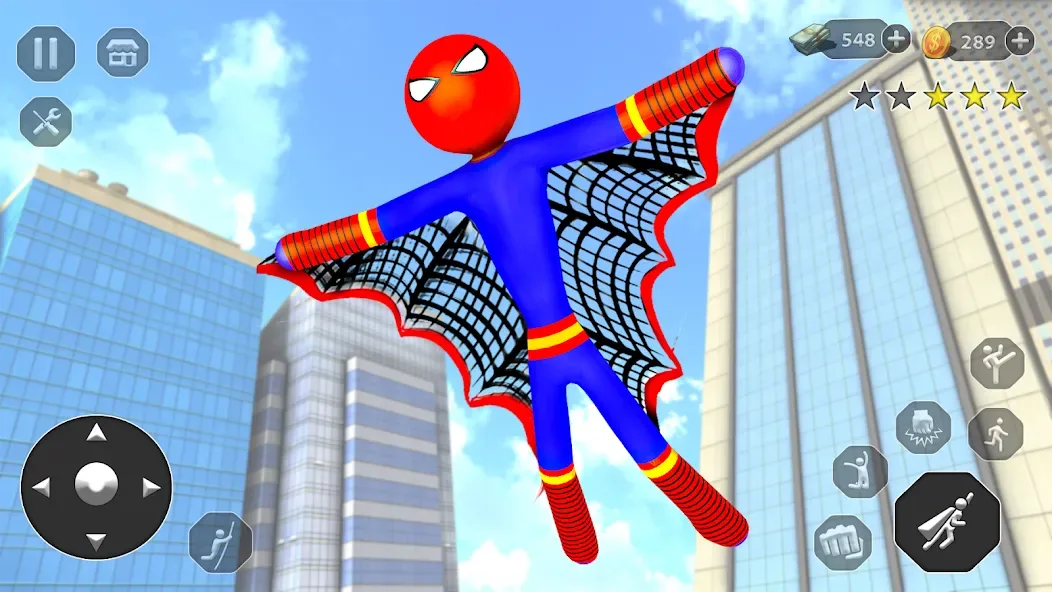 Stick Rope Hero Game Superhero screenshot 3