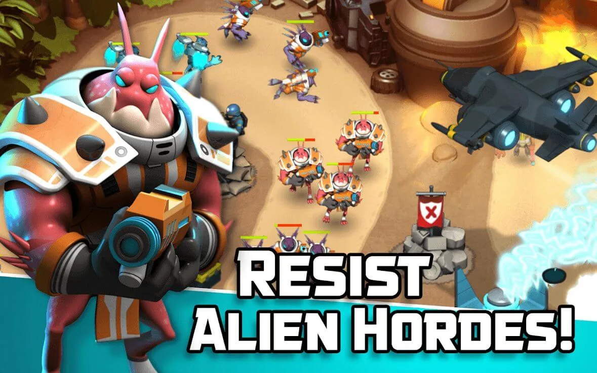 Alien Creeps TD screenshot 2