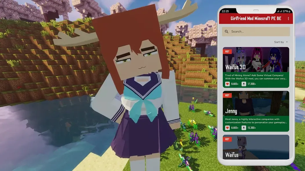 Jenny MOD cho Minecraft PE screenshot 5