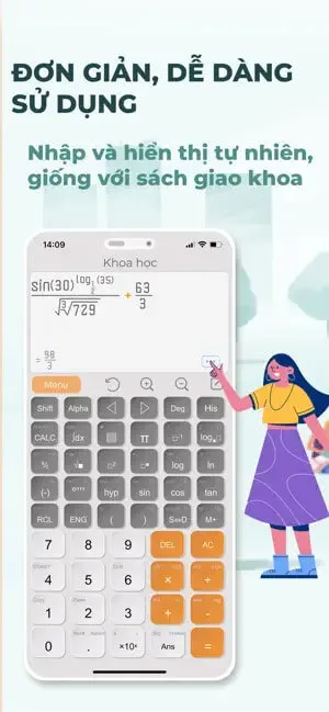 Kalkulator HiEdu: He-570 screenshot 1