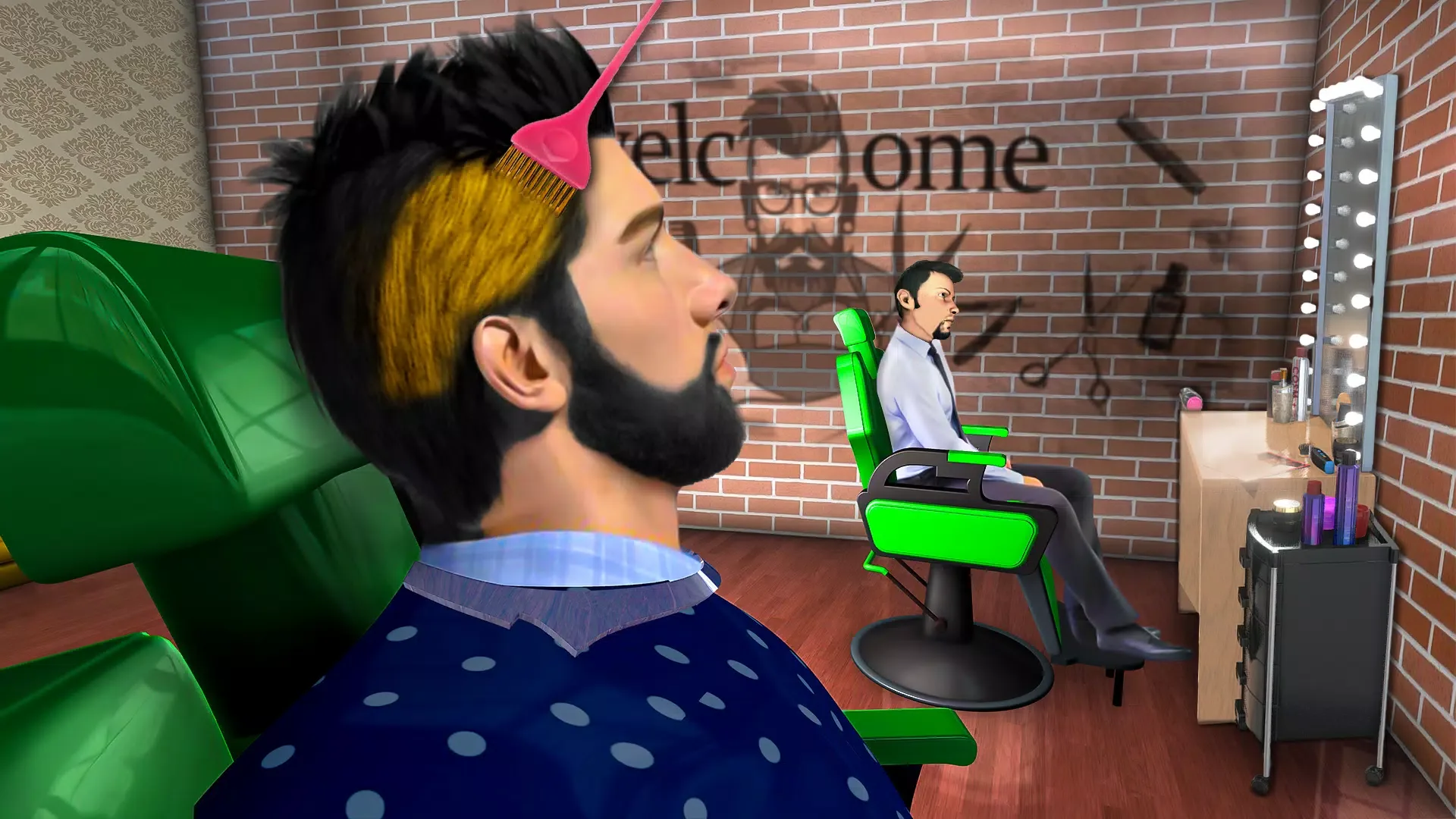 Barber Shop 3d Hair Cut Games screenshot 3