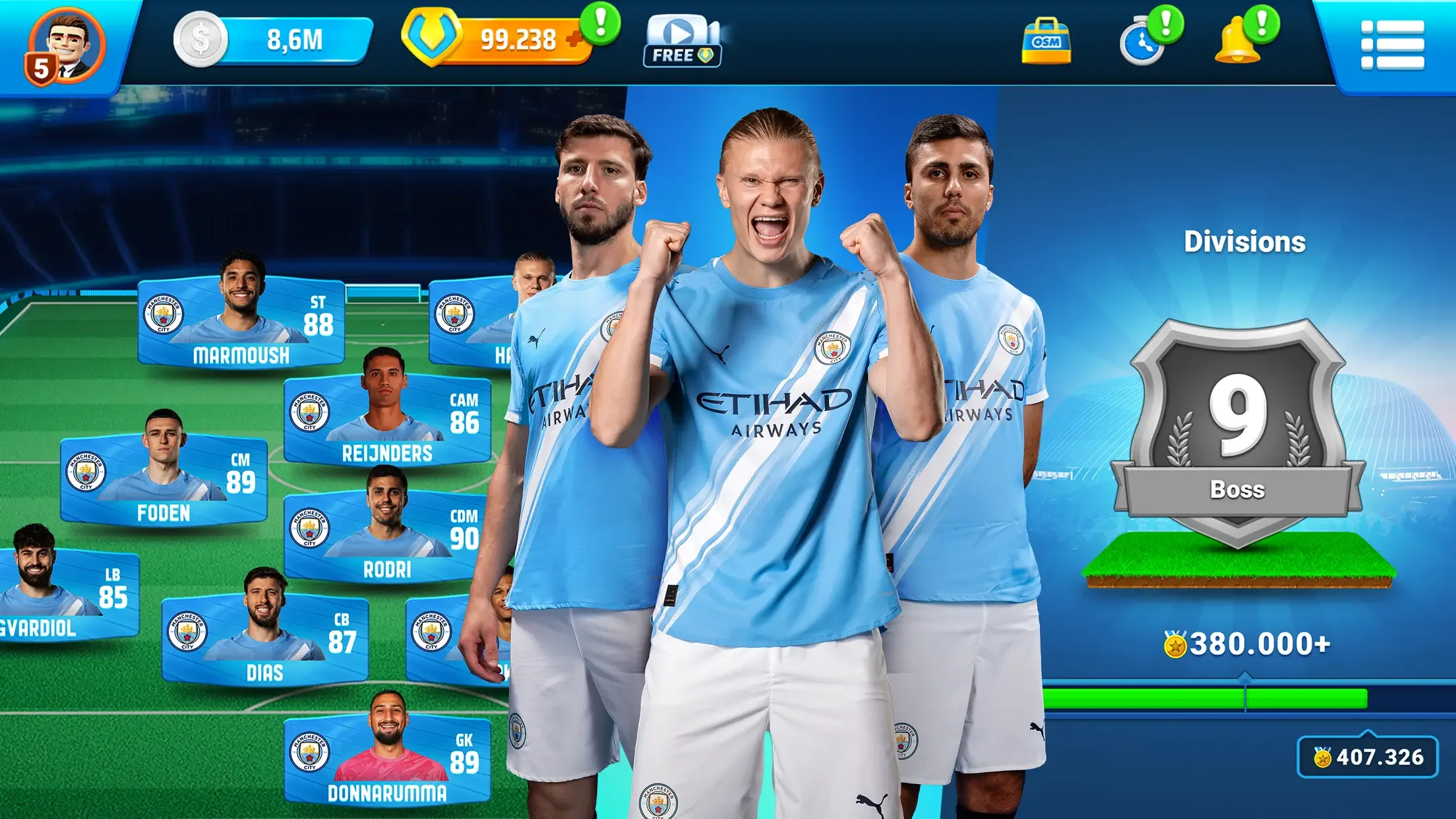 OSM 25/26 Soccer Manager Game screenshot 2