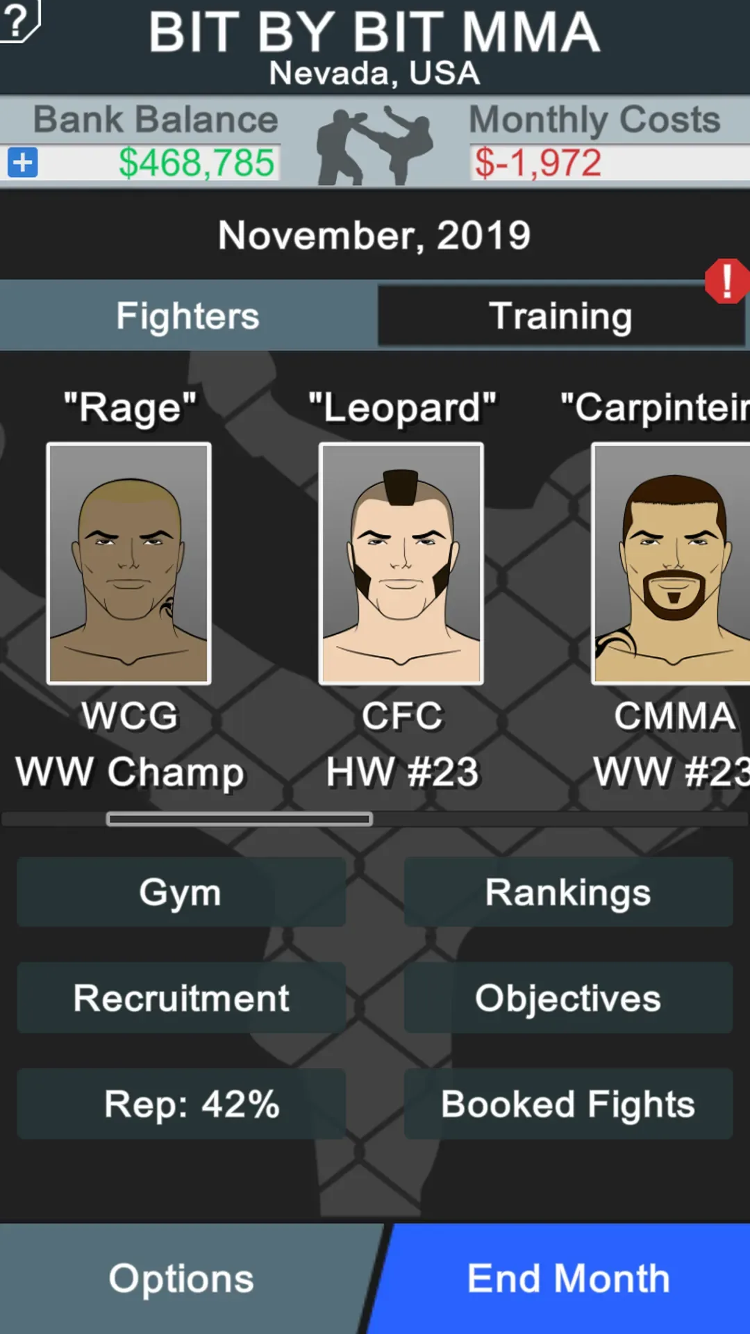 MMA Manager screenshot 5