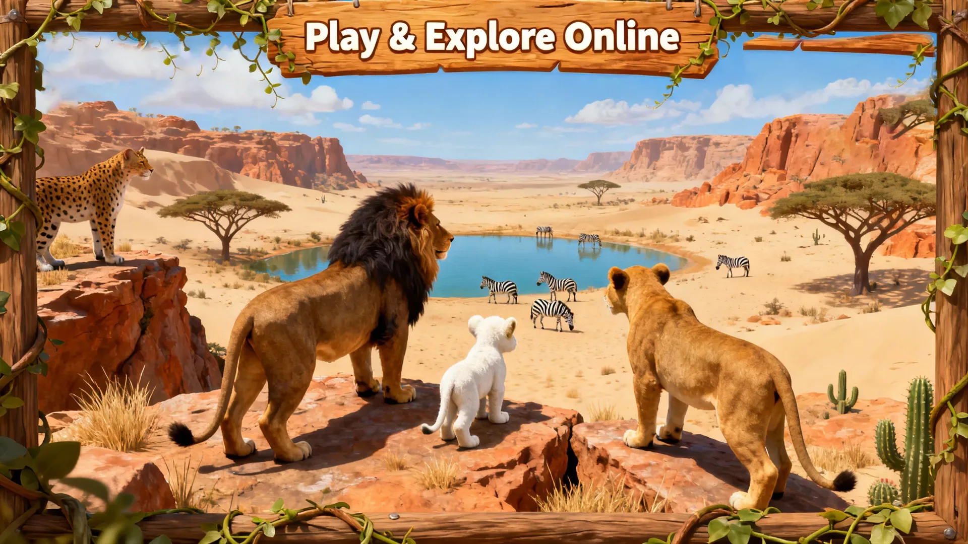 Lion Simulator 3D Animal Games screenshot 2