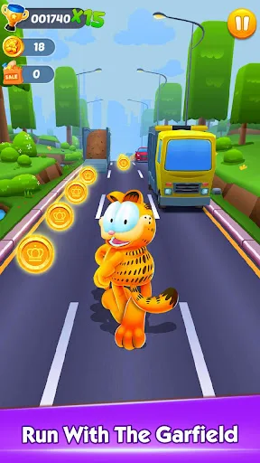 Garfield Rush MOD screenshot 2