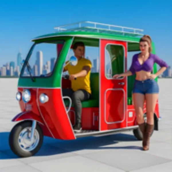 Tuk Tuk Rickshaw Ev Auto Game (Android) icon