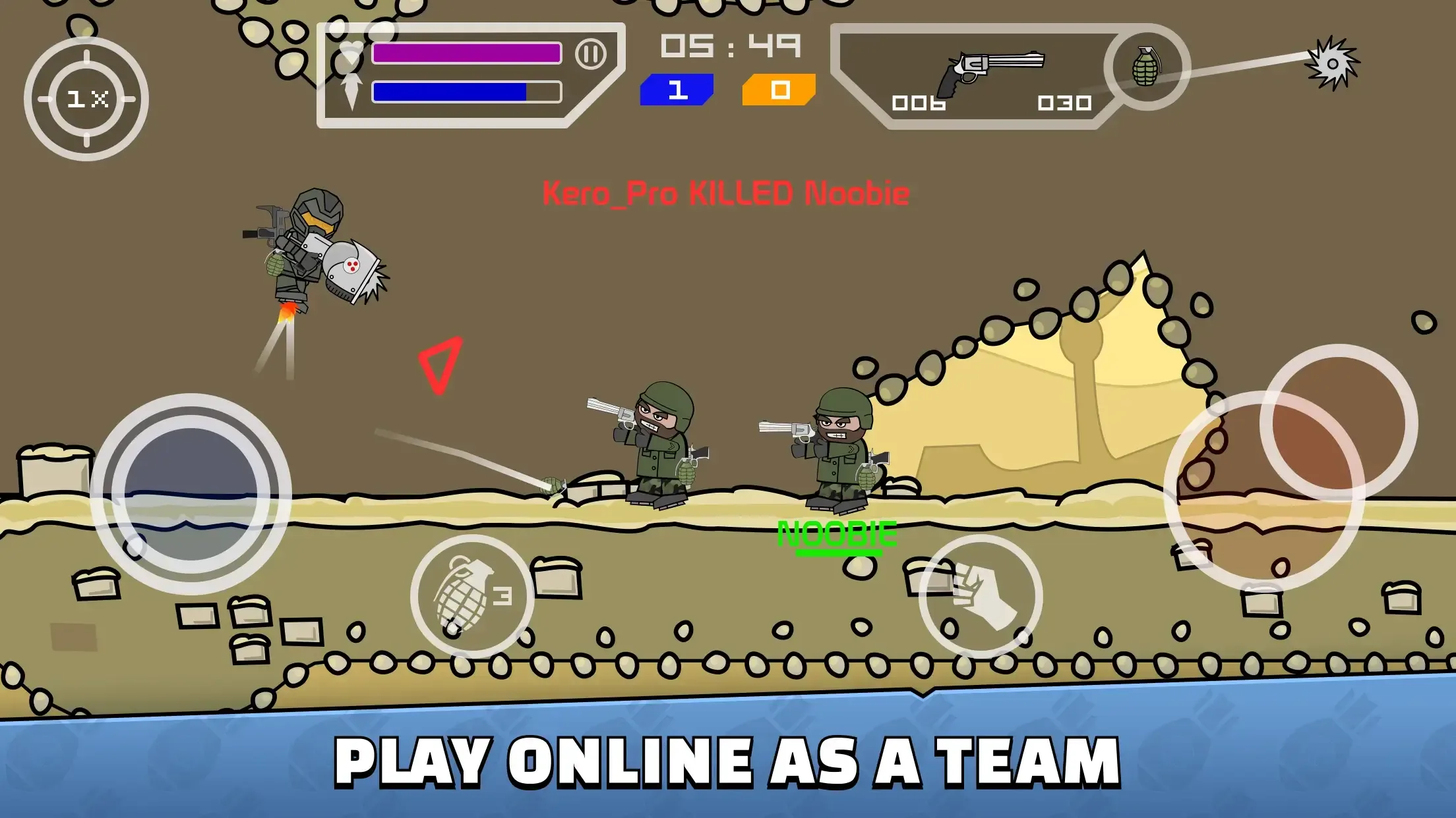 Mini Militia - War.io screenshot 1