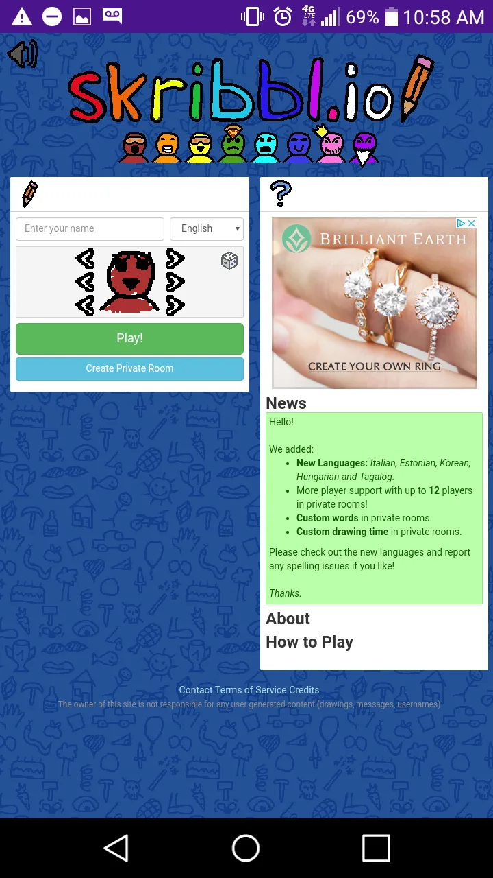 Skribbl.io - Vẽ, Đoán, Chơi Vui screenshot 1