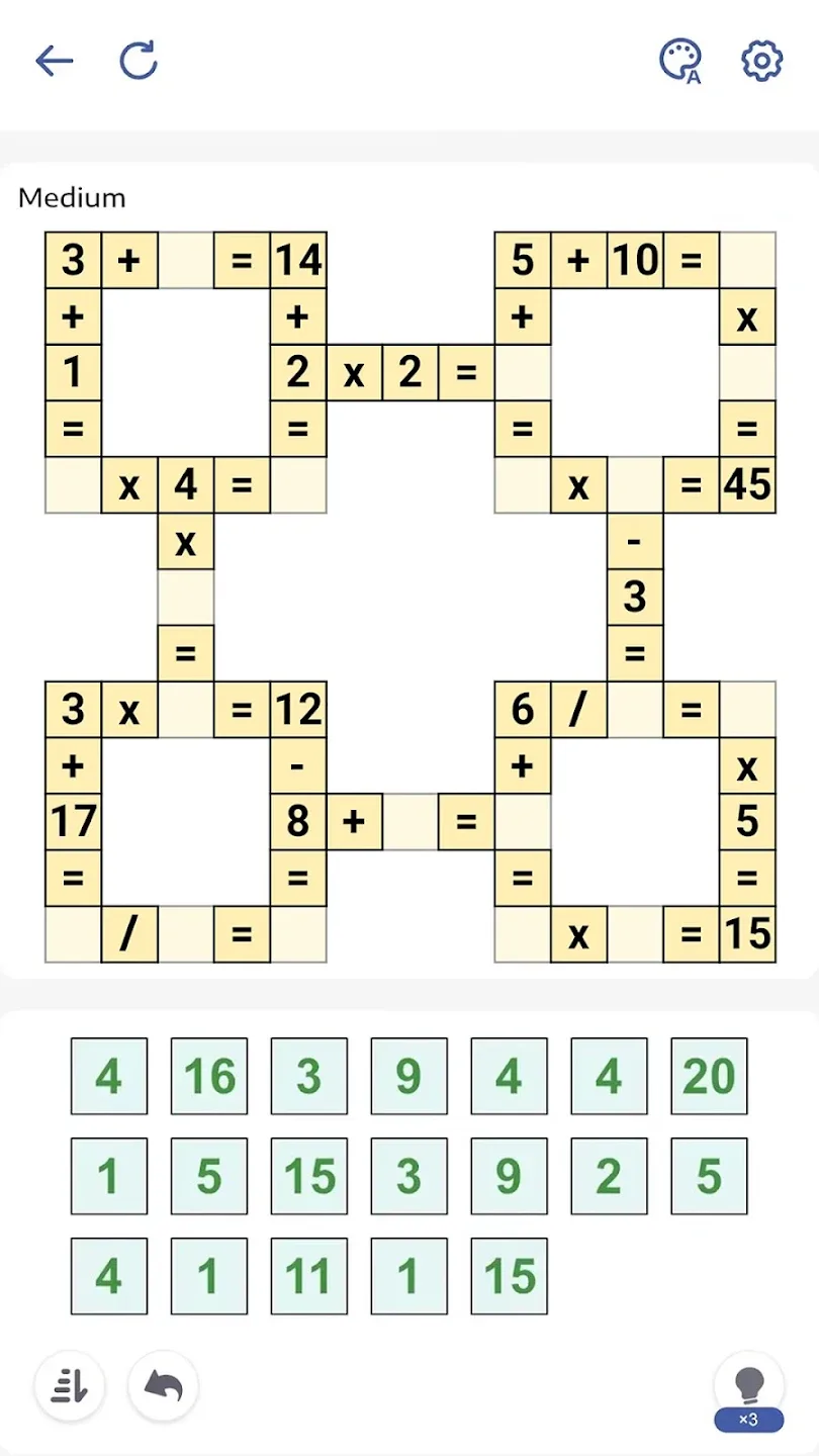 Crossmath - Math Puzzle Games screenshot 2